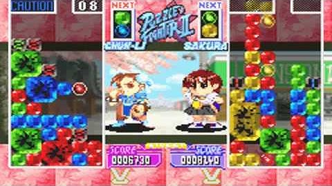 Super Puzzle Fighter II Turbo : Unlocking Sakura Special Color 1