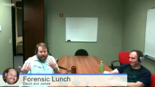 Forensic Lunch 3/11/16