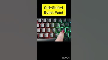 Bullet point shortcut #shortcutkeys #msword #mswordforbeginners #word #computer #computereducation
