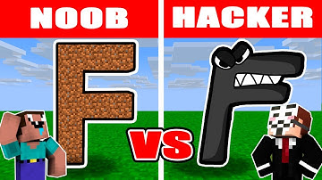 NOOB vs HACKER: I Cheated In a Alphabet Lore Build Challenge (Letter F)