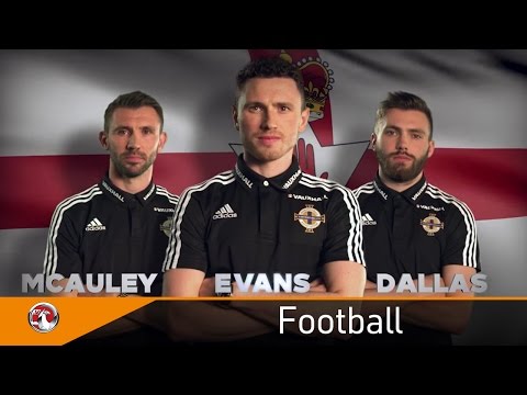 Stuart Dallas, Gareth McAuley and Corry Evans launch Vauxhall’s #GetIN campaign for Northern Ireland