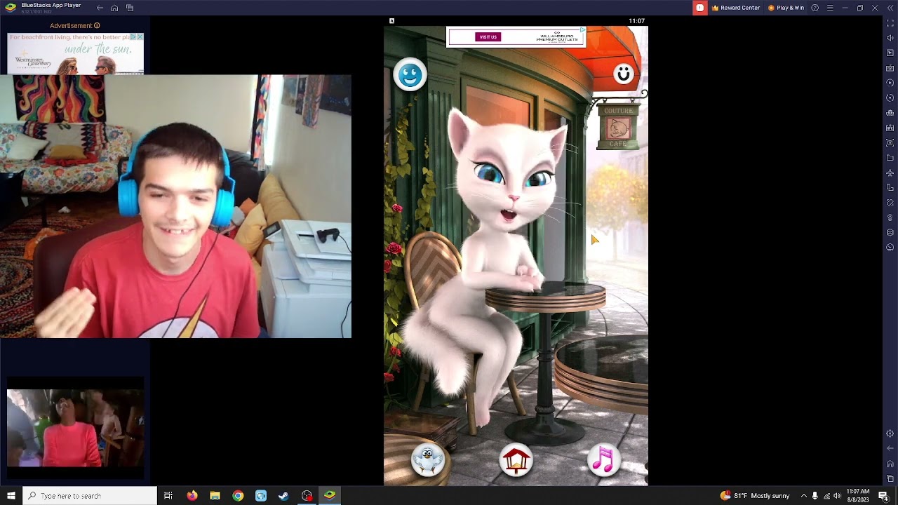 Talking Angela Angry Face