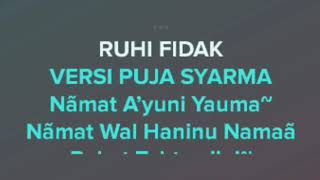 Rouhi Fidak Karaoke Puja Syarma version