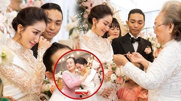 🔔Khánh Thi bật khóc tại lễ cưới khi được bà ngoại Phan Hiển công nhận danh phận con dâu sau 13 năm