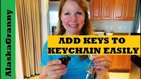 Easiest Way To Add Keys To Keychain  Add Keys to a Key Chain Easily Hack