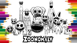 Zoonomaly New Coloring Pages / How To Color Bosses and Monsters from Zoonomaly 2 / How To Draw / NCS