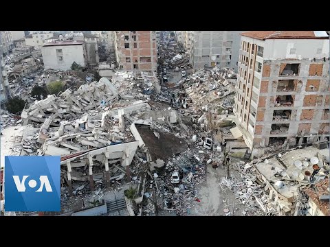 Drone Footage of Devastation in Hatay, Turkey