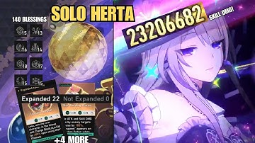 Solo The Herta with  22 Equations + 140 Blessings | Divergent Universe Cyclical Protocol 8