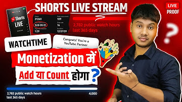 Watch time of Shorts Live Stream will count for monetization 🤔 | Live Stream Watchtime will count