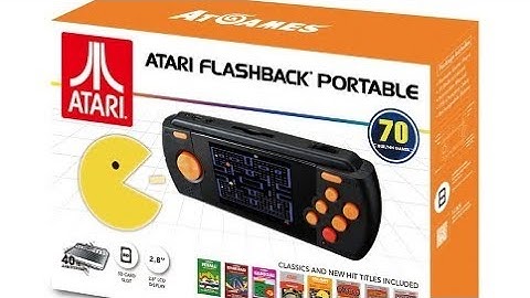 Atari Flashback Portable Deluxe System Unboxing and Gameplay