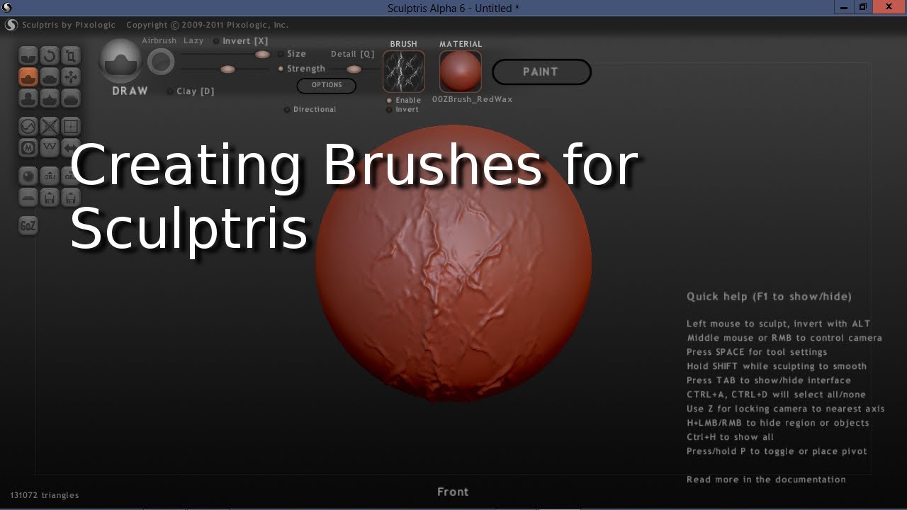 sculptris alpha 6 brushes