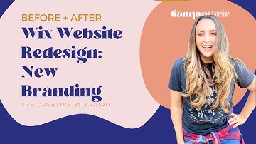 Before and After Wix Website Redesign To New Branding - The Colors of Her Success