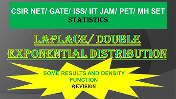 Laplace distribution II Double Exponential Distribution