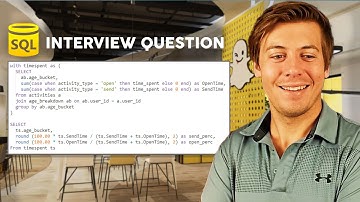 Solving a Real Snapchat SQL Data Analyst Interview Question
