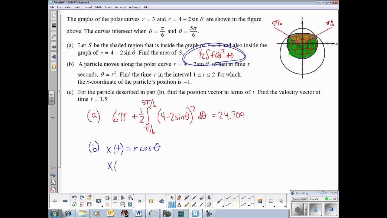 ap calculus bc polar parametric example youtube ap calc bc format