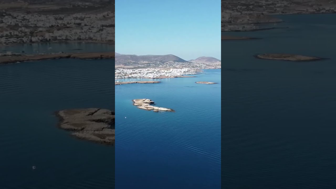 ⁣Naousa Bay from Above 🇬🇷  Indara in Paradise ⛵️