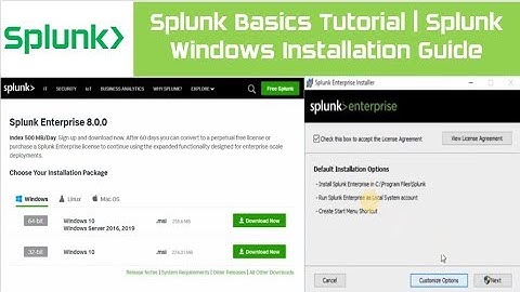 Splunk Basics Tutorial | How To Setup Splunk | Splunk Windows Installation Guide