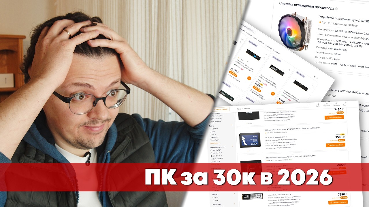 Я попытался собрать ПК за 30к в 2026...