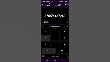 Math Tricks - Training mode - Square numbers ending in 05 - level 029 (Number Keyboard)