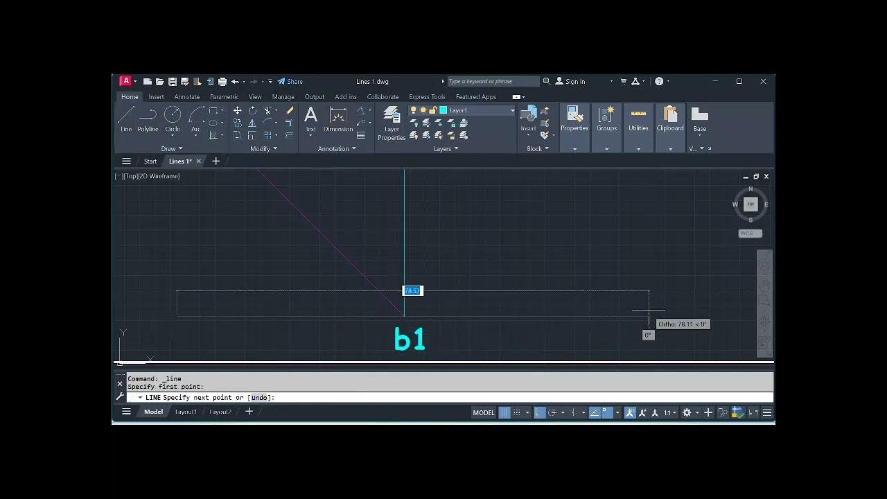 Projections of Lines Question 1 - YouTube