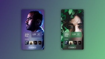 Profile Page | UI Design | Adobe XD