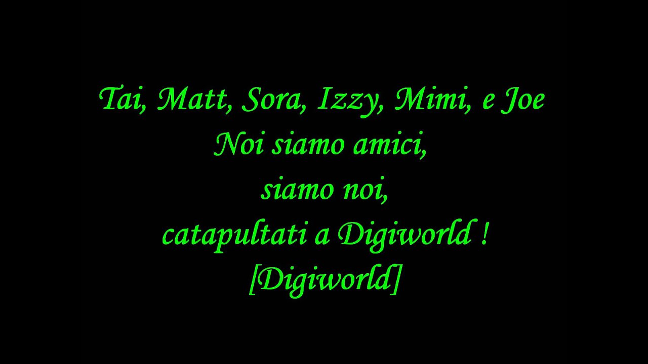 Sigla Completa - Digimon (Testo)