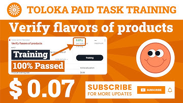 Verify flavors of products Training Toloka (English). 0.07$ Per Task, 100% Passed