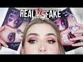 TESTING REAL VS. FAKE Huda Beauty Desert Dusk Palette!!