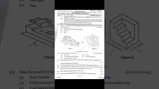 Engineering Graphics PYQ (Previous Year Question Paper) Polytechnic 2nd and 1st Semester BTEUP#viral