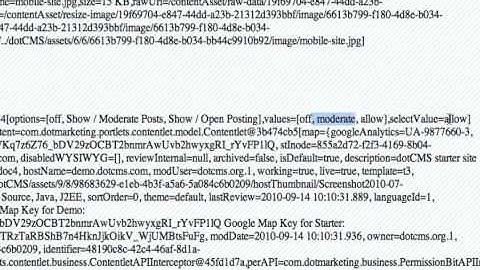 Content Tool in dotCMS 1.9.1.3