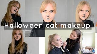 Halloween cat makeup \ Макияж кошки на Хэллоуин Halloween cat makeup \ Макияж кошки на Хэллоуин