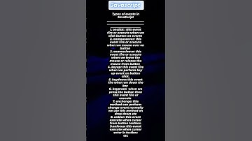 "Exploring JavaScript Event Types | Click, Mouse, Keyboard & More!"