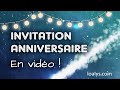 312  invitation fte danniversaire en vido