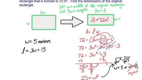 Quadratic word problems (area, consecutive integers)