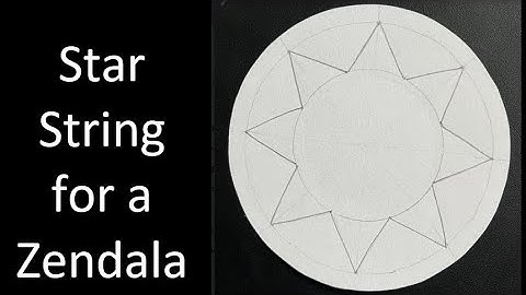 How to create a Star String (triangles) on a Zendala