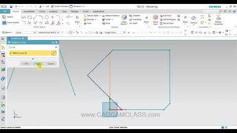 NX   DELETE CURVE COMMAND IN NX