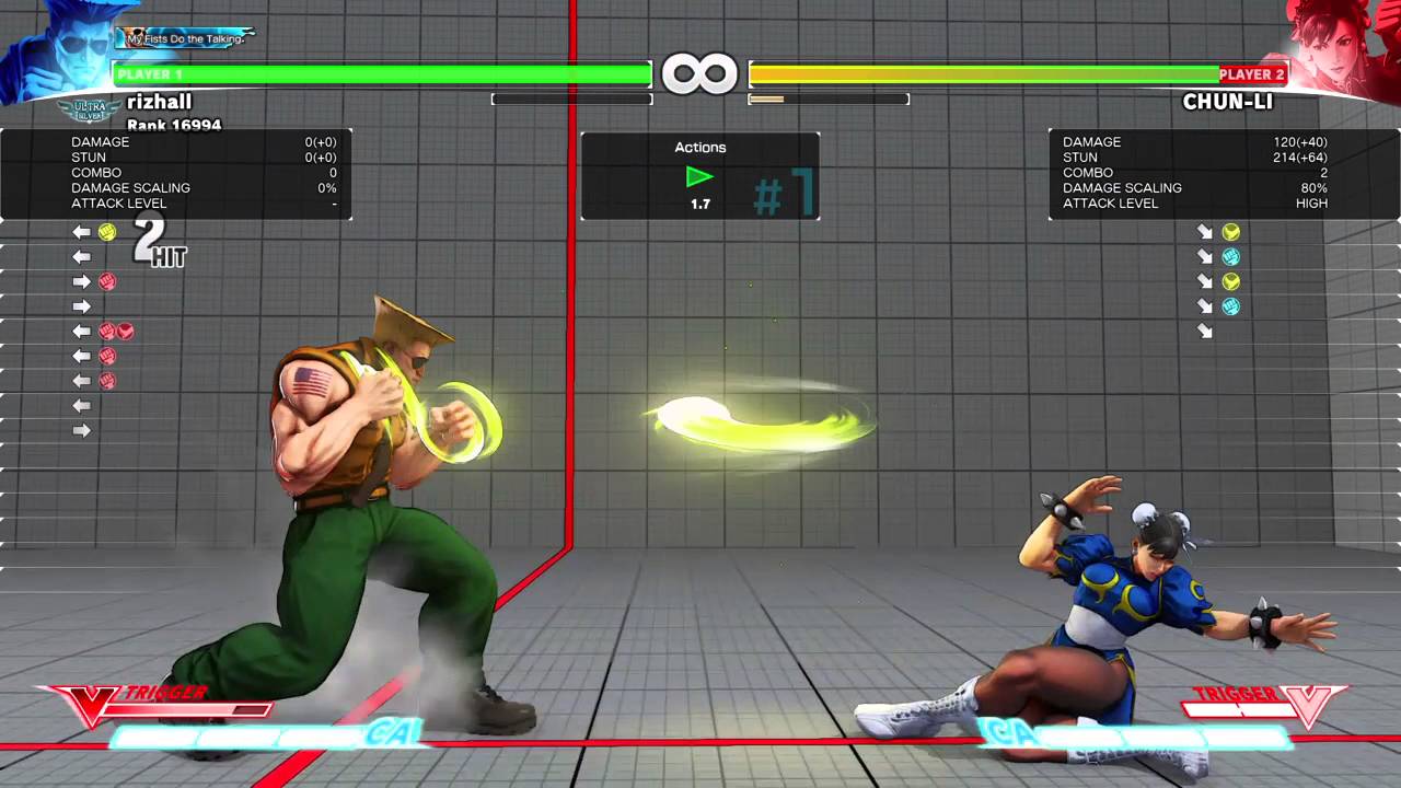 STREET FIGHTER V Guile Midscreen Whiff Punish YouTube