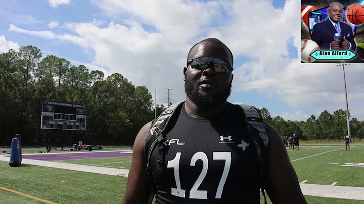 Chima Dunga DL Shows Off his Skills at the XFL Showcase in Orlando, FL!!!