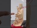 チャレンジ仏像彫刻4663「福禄寿」by勝Ｎ　　How to Sculpting as a hobby by ouka in Japan