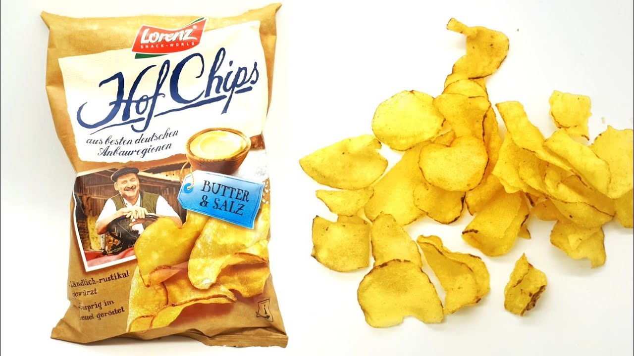 Hof Chips Butter & Salt Made in Germany Lorenz Snack World review YouTube