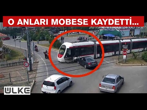 Tramvay kazaları güvenlik kameralarına yansıdı I Samsun