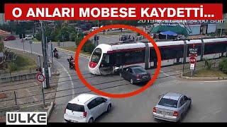 Tramvay kazaları güvenlik kameralarına yansıdı I Samsun