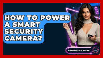 How To Power A Smart Security Camera? - Emerging Tech Insider