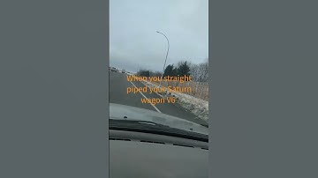 Saturn wagon V6 straight piped