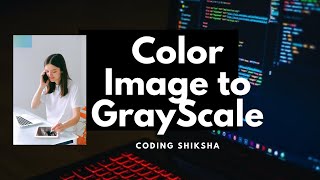 Build a Colored Image to Grayscale Black & White Image Converter Web App in Browser Using Javascript screenshot 1