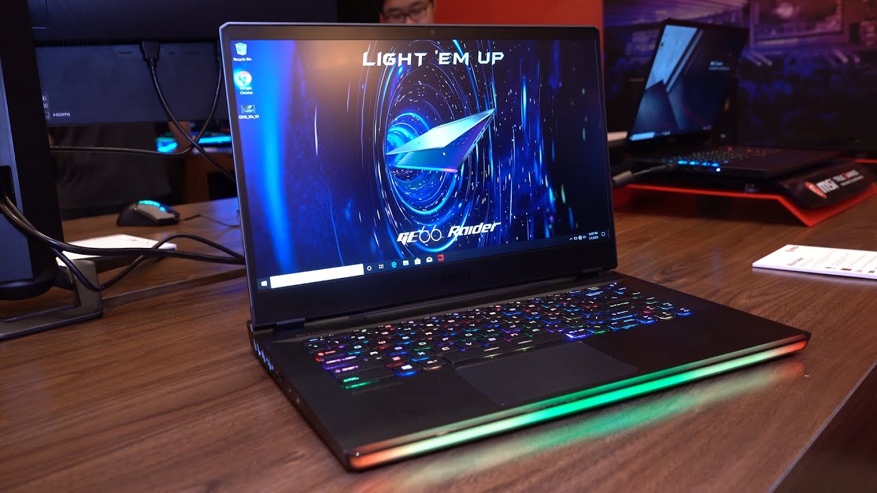 MSI GE66 Raider Gaming Laptop with 99.9 Wh Battery #CES2020 - YouTube