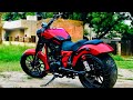 Royal Enfield modified | Bike modification | into Harley Davidson | 300Mm Tyre Installed |