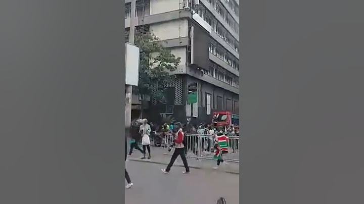 Situation In Nairobi CBD as kenyans take to the streets #commemorate 😳😳😳#Maandamano