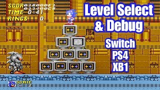 Sonic 2 Level Select & Debug Mode Guide | PS4, Switch & XB1 | Mega Drive & Genesis Classics