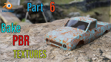 Blender 2.9 Beginner Texturing Part 6 - Bake PBR Textures - Urdu/Hindi